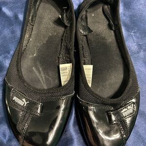 Puma Women's Shiny Black Loafers